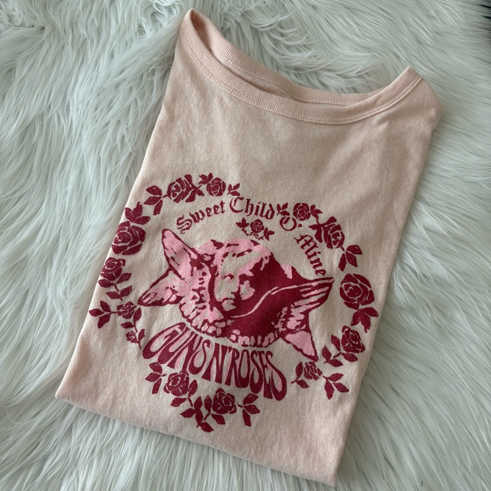 Guns N Roses Sweet Child of Mine Pink Cherub Tee